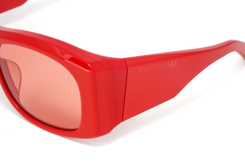 Balenciaga Unisex Sunglasses Warpaound Red BB0001S-001 59