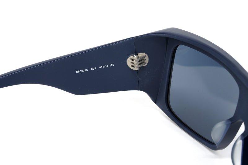 Balenciaga Unisex Sunglasses Oversized Rectangle Blue BB0002S-004 63