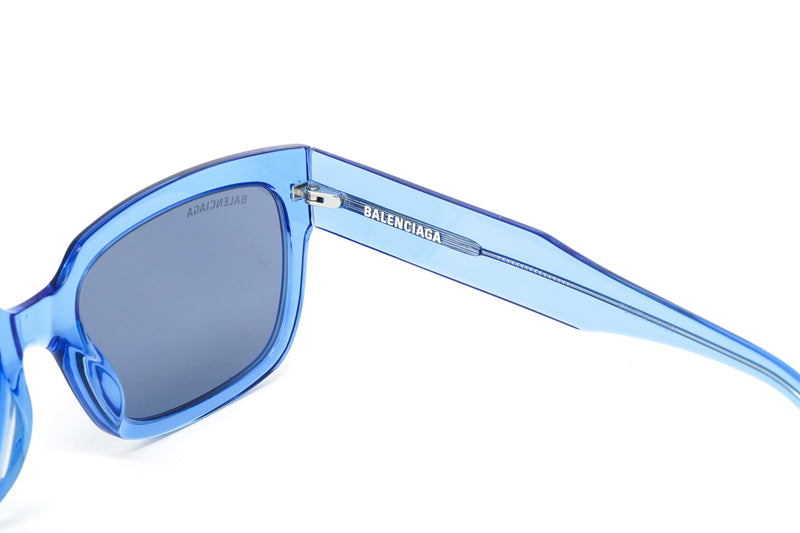 Balenciaga Unisex Sunglasses Rectangular Blue BB0049S-006 55