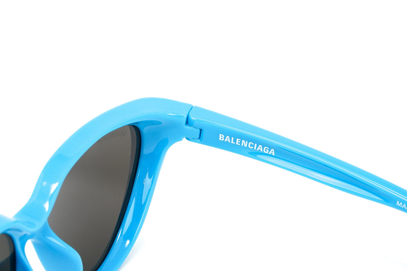 Balenciaga Women's Sunglasses Classic Cat Eye Light Blue BB0149S-007 56