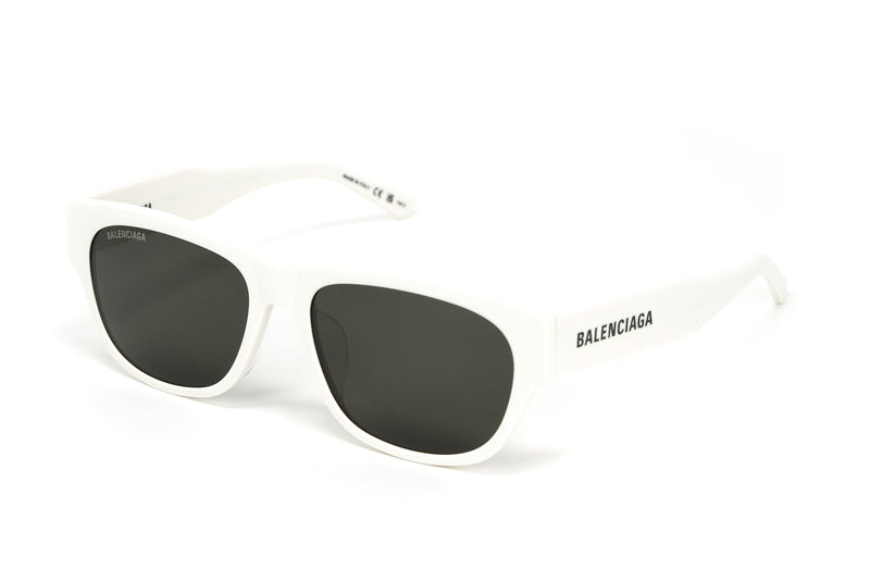 Balenciaga Women's Sunglasses Rectangular Ivory Grey BB0164S-003 57