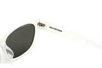 Balenciaga Women's Sunglasses Rectangular Ivory Grey BB0164S-003 57