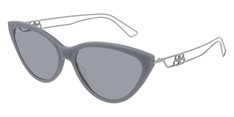 Balenciaga Women's Sunglasses Cat Eye Ruthenium Grey BB0052S-004 56