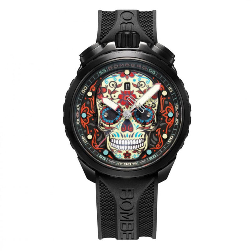 Bomberg Bolt-68 Heritage Sugar Skull Men's Red Watch