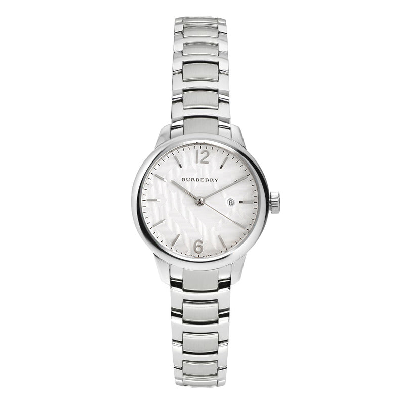 Burberry BU10108 Ladies White The Classic 32mm Watch