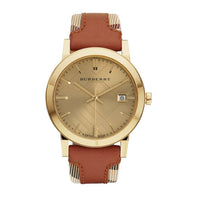 Burberry BU9016 The City Check Champagne 38mm Watch