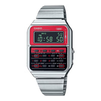 Casio Vintage Unisex Red Silver Watch CA-500WE-4B