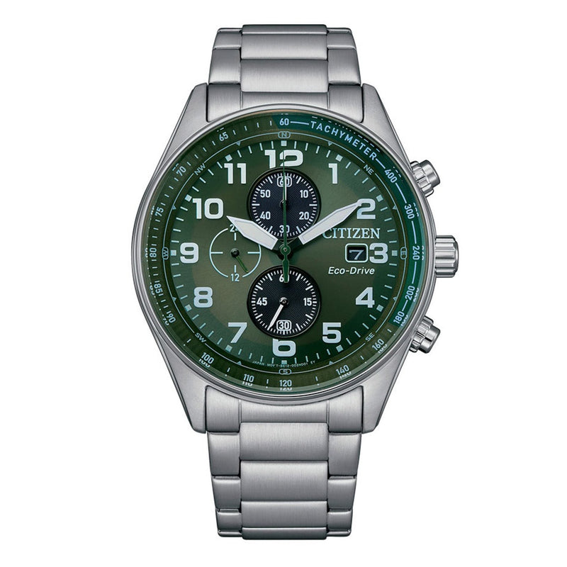 Citizen Men's Watch Eco-Drive Urban Chrono Green CA0770-72X