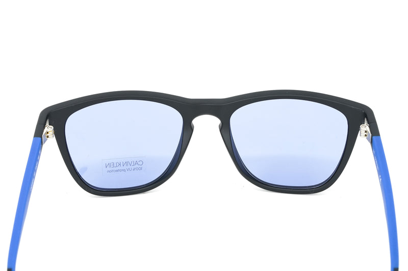 Calvin Klein Men's Sunglasses Classic Square Matte Black/Cobalt CK20545S 001