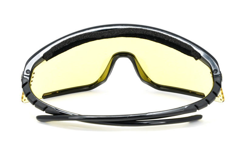 Carrera Unisex Sunglasses Shield Wap-Around Black/Yellow HYPERFIT 10/S 71C