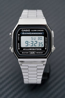 Casio Watch Digital Vintage Gunmetal Grey A168WGG-1ADF