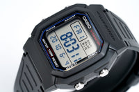 Casio Men's Watch Chronograph Digital Blue Black W-800H-1AVDF