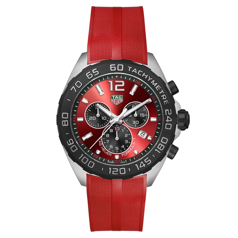 Tag Heuer Formula 1 Men's Red Chronograph Watch CAZ101AN.FT8055