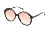 Chloé Women's Sunglasses Oversized Round Brown/Orange CH0002S-001 58