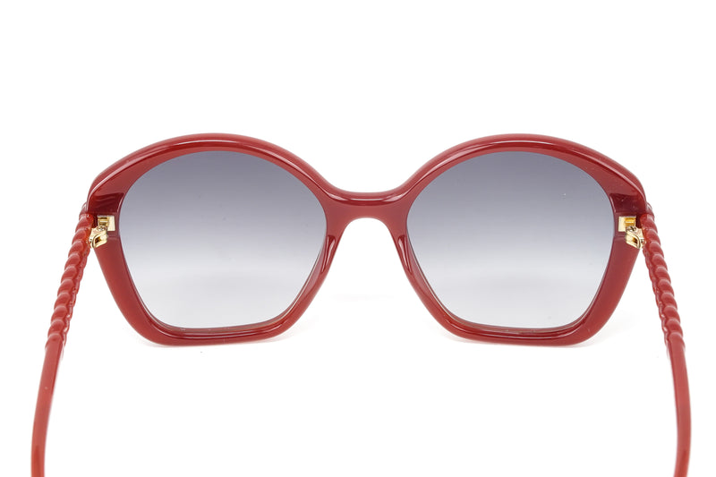 Chloé Women's Sunglasses Billie Oversized Round Burgundy CH0003S-003 55