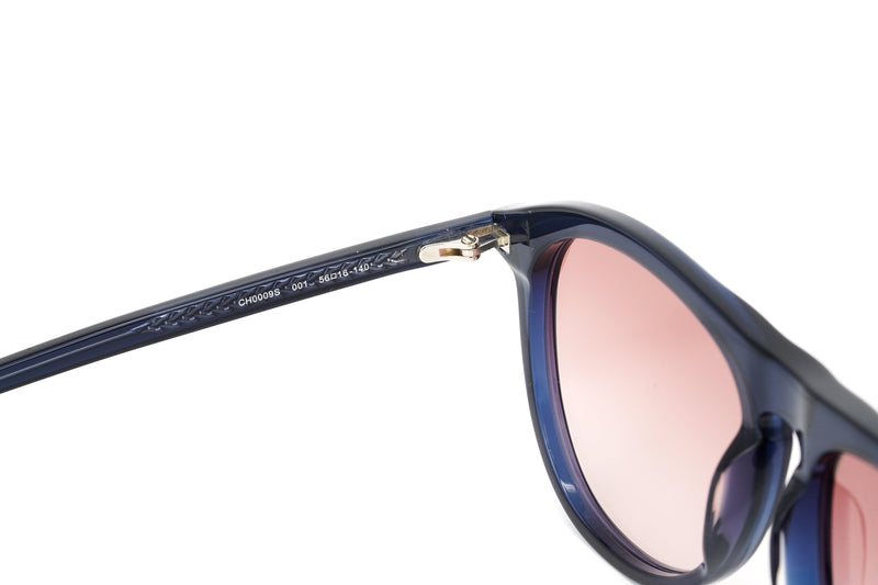 Chloé Women's Sunglasses Esther Oversized Pilot Blue/Orange CH0009S-001 56