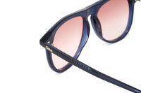 Chloé Women's Sunglasses Esther Oversized Pilot Blue/Orange CH0009S-001 56