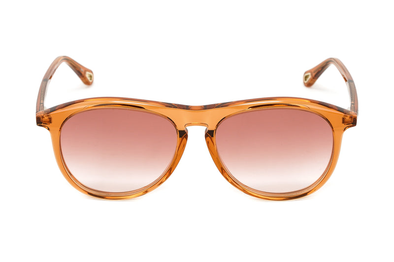 Chloé Women's Sunglasses Esther Oversized Pilot Orange/Pink CH0009S-003 56