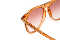 Chloé Women's Sunglasses Esther Oversized Pilot Orange/Pink CH0009S-003 56