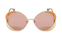 Chloé Women's Sunglasses Gemma Oversized Round Butterfly Beige CH0024S-004 60