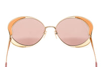 Chloé Women's Sunglasses Gemma Oversized Round Butterfly Beige CH0024S-004 60