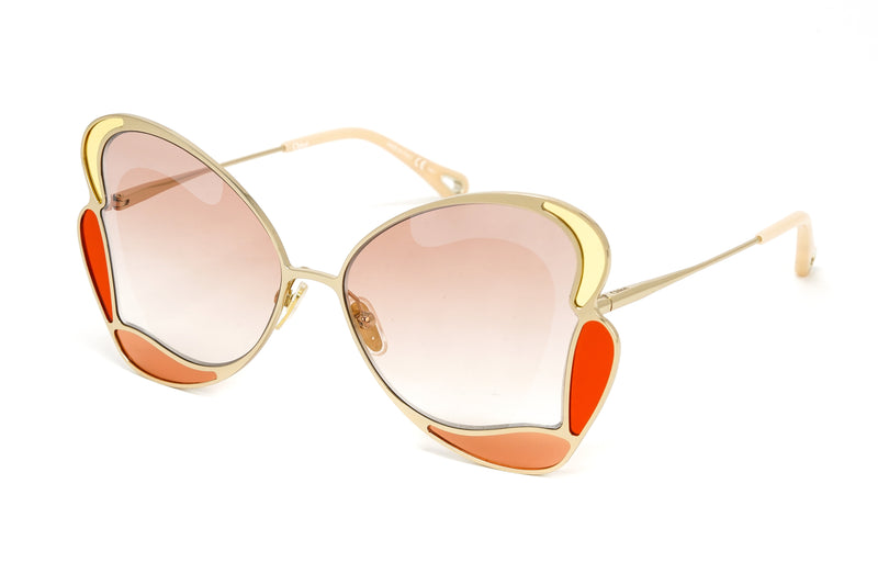 Chloé Women's Sunglasses Gemma Butterfly Orange CH0048S-001 60