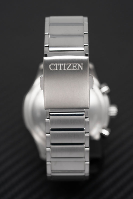 Citizen Eco-Drive Chronograph Silver Men's Watch AT2530-85A