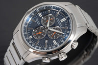 Citizen Eco-Drive Chronograph Blue Men's Watch AT2530-85L