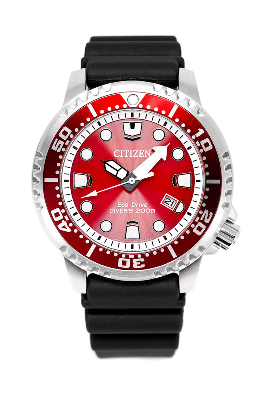 Citizen Eco-Drive Marine Promaster Red Men's Watch BN0159-15X