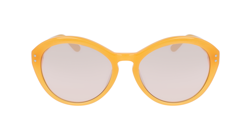 Calvin Klein Women's Sunglasses Oversized Cat Eye Yellow CK18506S 870