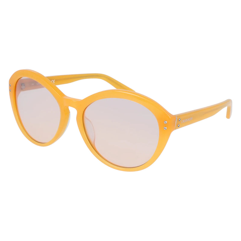 Calvin Klein Women's Sunglasses Oversized Cat Eye Yellow CK18506S 870