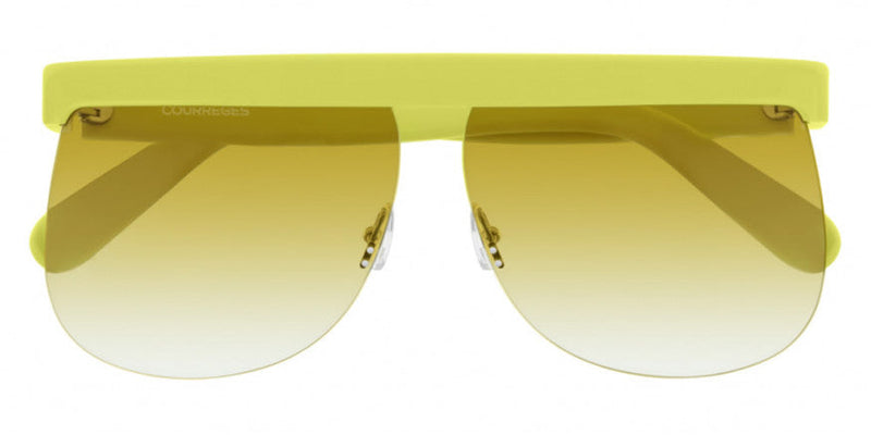 Courrèges Women's Sunglasses Oversized Flat Top Yellow CL1901-003 66