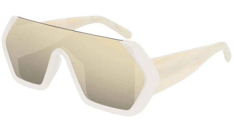 Courrèges Women's Sunglasses Oversized Shield Ivory/Beige CL1909-003 99