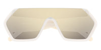 Courrèges Women's Sunglasses Oversized Shield Ivory/Beige CL1909-003 99