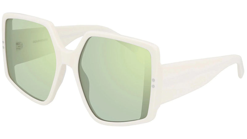 Courrèges Women's Sunglasses Oversized Butterfly Ivory CL2002-002 60