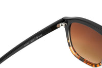 Converse Unisex Sunglasses Square Flat Top Black and Tortoise SCO295 BLTO