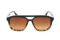 Converse Unisex Sunglasses Square Flat Top Black and Tortoise SCO295 BLTO