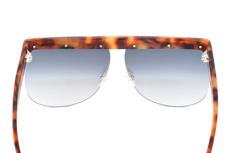 Courrèges Women's Sunglasses Oversized Flat Top Tortoise CL1901-001 66