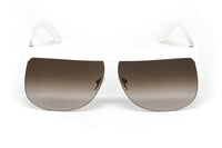 Courrèges Women's Sunglasses Oversized Flat Top White CL1901-002 66