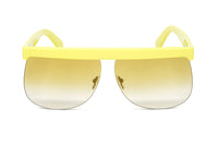 Courrèges Women's Sunglasses Oversized Flat Top Yellow CL1901-003 66