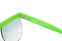 Courrèges Women's Sunglasses Oversized Flat Top Green CL1901-004 66