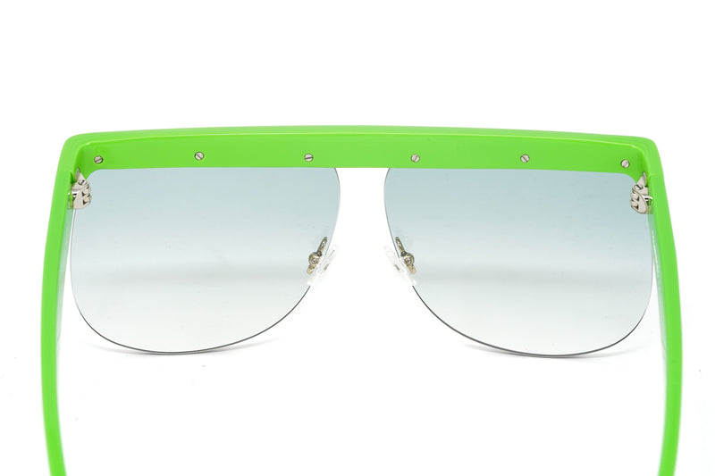 Courrèges Women's Sunglasses Oversized Flat Top Green CL1901-004 66