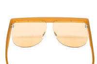 Courrèges Women's Sunglasses Oversized Flat Top Orange CL1901-007 66