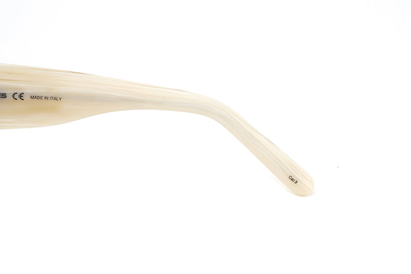 Courrèges Women's Sunglasses Oversized Shield Ivory/Beige CL1909-003 99