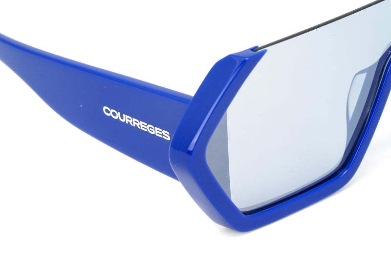 Courrèges Women's Sunglasses Oversized Shield Blue CL1909-004 99