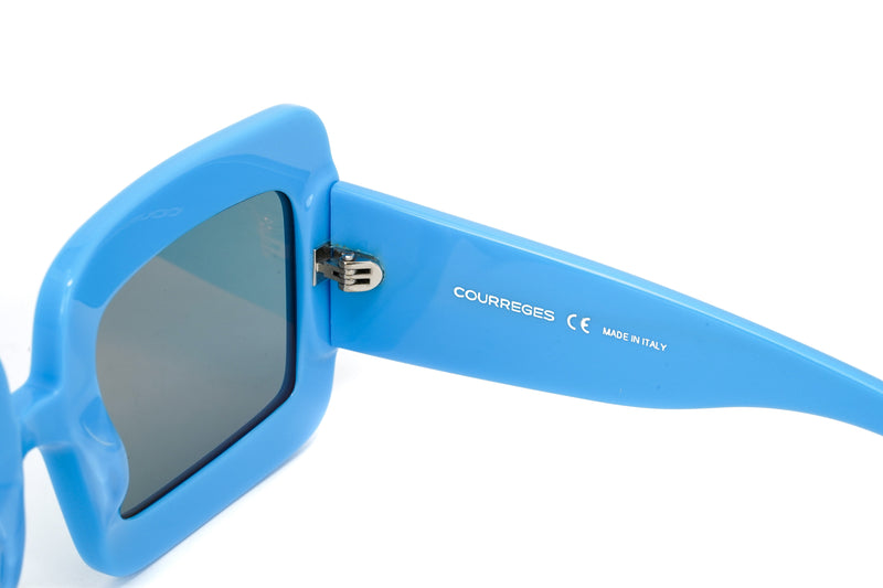 Courrèges Women's Sunglasses Oversized Square Blue CL2001-004 52