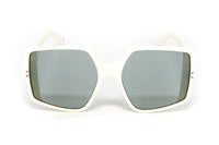 Courrèges Women's Sunglasses Oversized Butterfly Ivory CL2002-002 60