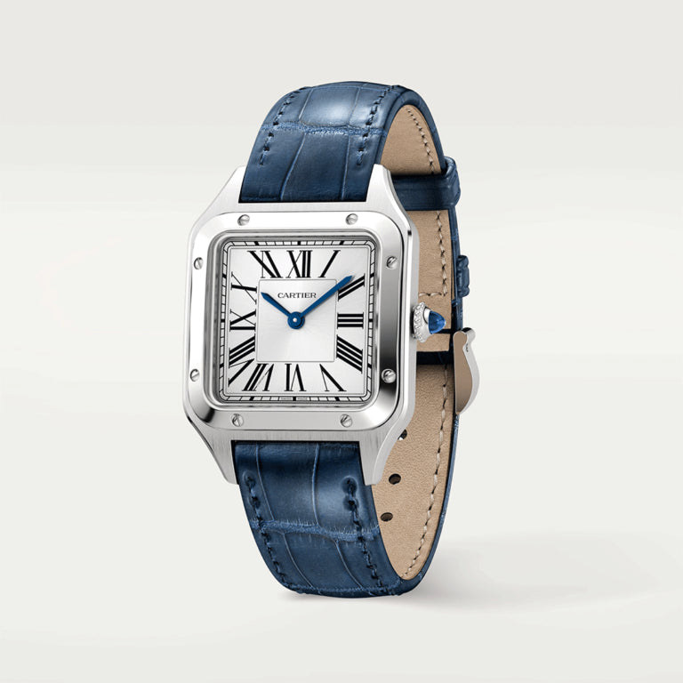 Cartier Tank Santos Dumont Ladies Silver Watch WSSA0023