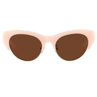 Dries Van Noten Ladies Cat Eye Brown Sunglasses DVN100C5SUN