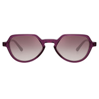 Dries Van Noten Men's Angular Purple Sunglasses DVN183C3SUN